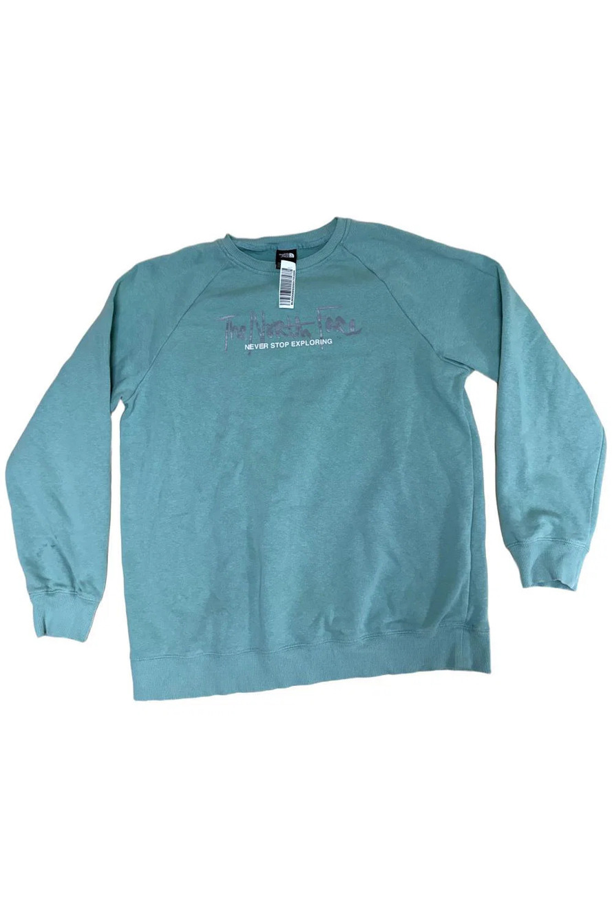 The North Face Women's Graphic Injection Crew Sweatshirt Mint - Regular